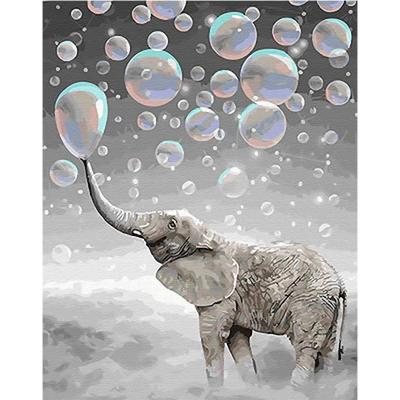 China New Classic/Postmodern DIY Painting By Numbers Beauty Elephant Drawing On Canvas Acrylic Paintings For Living Room Decor for sale