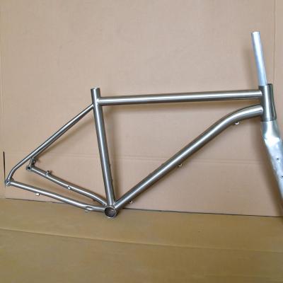 China Post-mount+ BELLY OEM 700c Gravel Through The Axle Titanium Bike Frame Dropout Titanium Road Bicycle Frame for sale