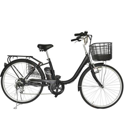 China Aluminum alloy workmanship 26*1.75inch 36v250w step-thru steel frame retro old bike electric bicycle for sale