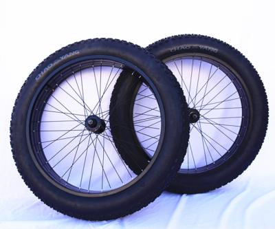 China Mountain Bikes Fat Bike 26*4.9 36H MTB Wheels Snow Beach Bike Wheelset Disc Brake Fat Rims Bike Fat Bike Wheelset for sale