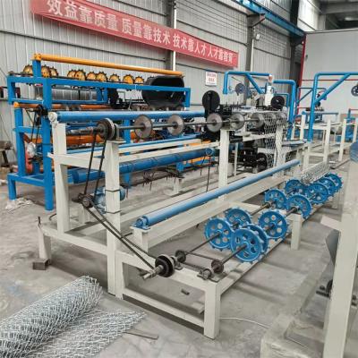 China Building Material Shops GST Fully Automatic Double Wire Chain Link Fence Machine For Sale for sale