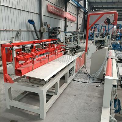 China Building Material Shops GST Automatic Single Wire Chain Link Fence Hook Wire Mesh Fence Making Machine for sale