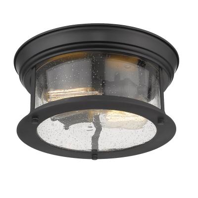 China Surface Mounted Modern Industrial Seeded Glass Mount Ceiling Light Flush Mount For Kitchen Corridor for sale