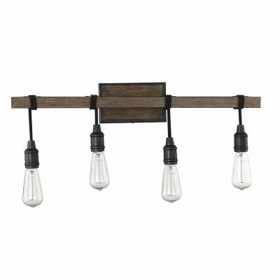 China Dimmable Wall Hanging 4-Light Traditional Industrial Sconce Single Exposed Classic Single String Light Rustic Inspired for sale