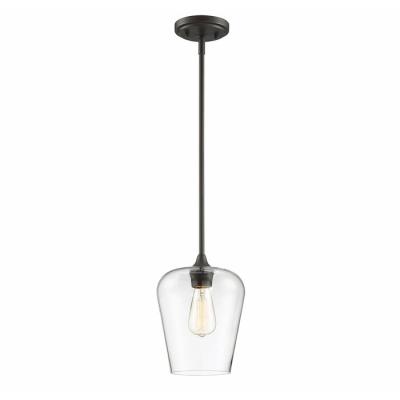 China Modern Industrial Modern Shade Farmhouse Pendant Lighting Rustic Lamp with Handblown Clear Seeded Glass LED Desk, Home Office 80 10pcs for sale