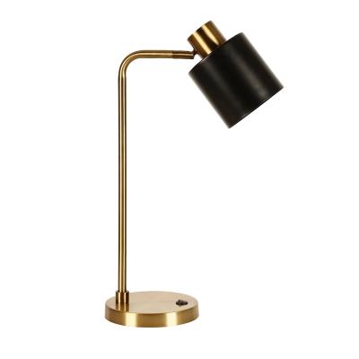 China Modern Home and Office Modern Decorative Light Metal LED Table Desk Lamp with Pen Holder Bedroom For Study Room for sale