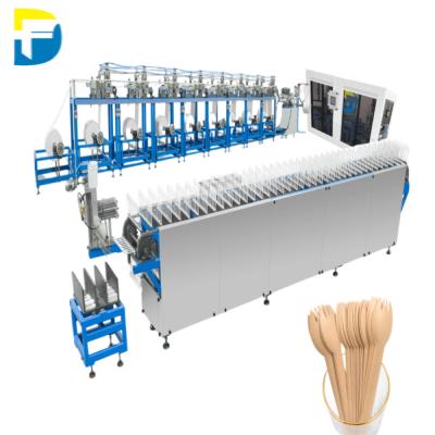 China Dafu Disposable Paper Cutlery Making Smart Processing Line for Paper Cutlery Machine Product Paper Cutter Fork Spoon Disposable Paper Making for sale