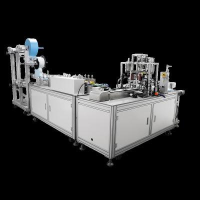 China Making Disposable Face Mask Dafu Smart 3 Fold Earloop Face Mask Machine Fully Automatic Production Line for sale