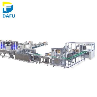 China Smart Factory Dafu Full Automatic N95 Mask Disposable Surgical Mask Full Flow Production Line for sale