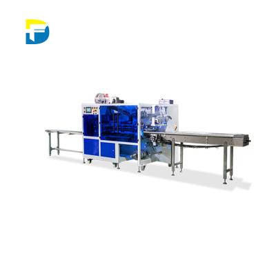 China Automatic Production Line Dafu Smart Full Automatic Flow Wrapping 4 Sides Mask Packaging Sealing Packing Machine for sale