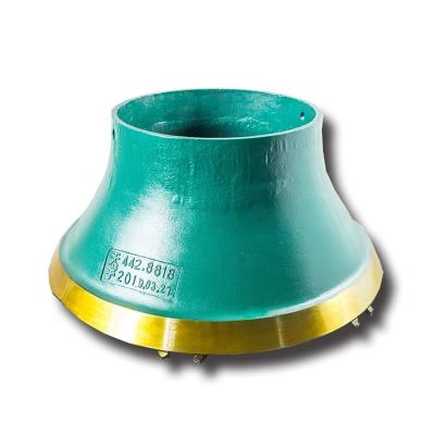 China Crushing Factory High Manganese Crusher Parts H6800 H8800 Parts Cone Crusher Parts Coat And Bowl Liner for sale