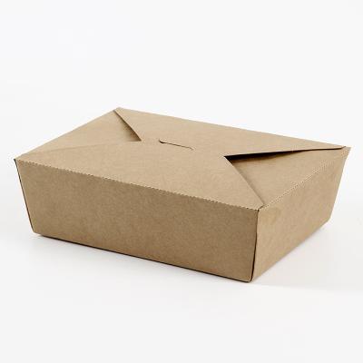 China Recycled Materials Dessert Container Packaging Paper Disposable Lunch Box For Fast Food Packaging Take Away Food Container Paper Boxes for sale