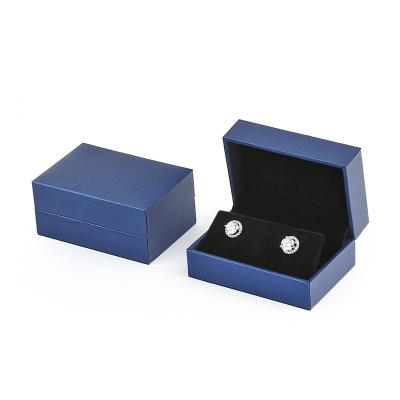 China Low Price Black Paper Craft Present Gift Small Ring Necklace Bracelet Cufflink Paper Jewelry Box For Packaging for sale