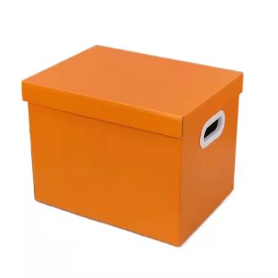 China Recycled Materials Household Waterproof Storage Box With Corrugated Paper Box Large Capacity Portable Hand Guards Packing Box Is Easy To Move for sale