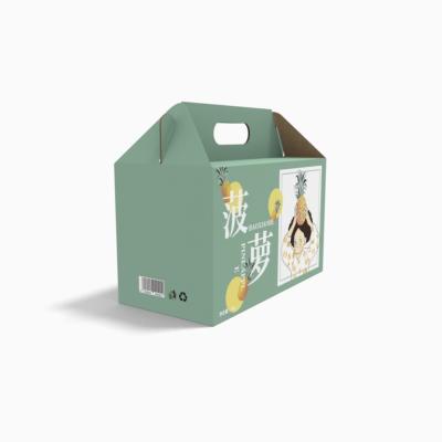 China Recyclable Corrugated Box Fresh Fruit Corrugated Packaging Box Packaging Box for sale