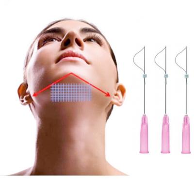 China Skin tightening hot selling PLLA thread plla 29g 38mm smooth eyes thread forehead lift for sale