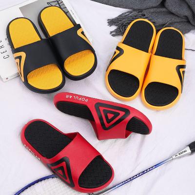 China CUSHIONING Comfortable Non-slip Lady Slipper For Women Flip Flops Mens PVC Bathroom Sandals Wholesale Sales for sale