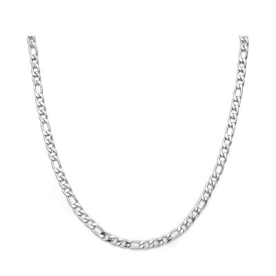 China UNIQ NK CLASSIC Stainless Steel Figaro Link Chain Necklace Jewelry For Women And Men for sale