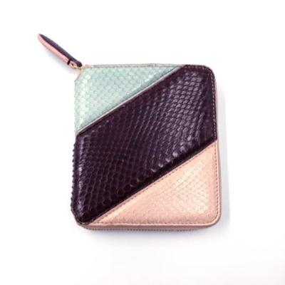 China Anaconda Multifunctional Faux Leather Wallet Python Zipper Purse Wallet For Women for sale