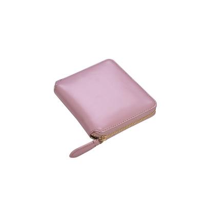 China Cute Hot Sale Pink PU Leather Credit Card Holder With Coin Pocket For Ladies for sale