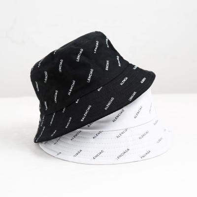 China UNIQ UHAT004 Image New Spring Hat And Summer Fashion Bucket Ladies Printed Letters Sun Customized Hats For Women for sale