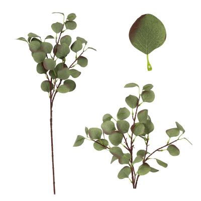 China Hot Amazon Sale Christmas Eucalyptus Garland Artificial Eucalyptus Leaves Silk Fabric For Wedding Plant Simple Eucalyptus Garland For Sale for sale