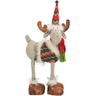 China 100% Handmade MACTING 16.5 inch Canvas Reindeer Deer Toy Christmas Decor for sale