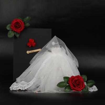 China White Dress Dolls Gift Wedding Toy Gown Veil for Girl Dolls Party Decoration and Valentine Day Gifts Spot Wholesale for sale