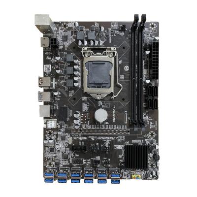 China Hot Selling 12 Graphics Card Desktop B250C V1.0 12P 1X Motherboard with Intel B250 B250C PCH Chipset for sale