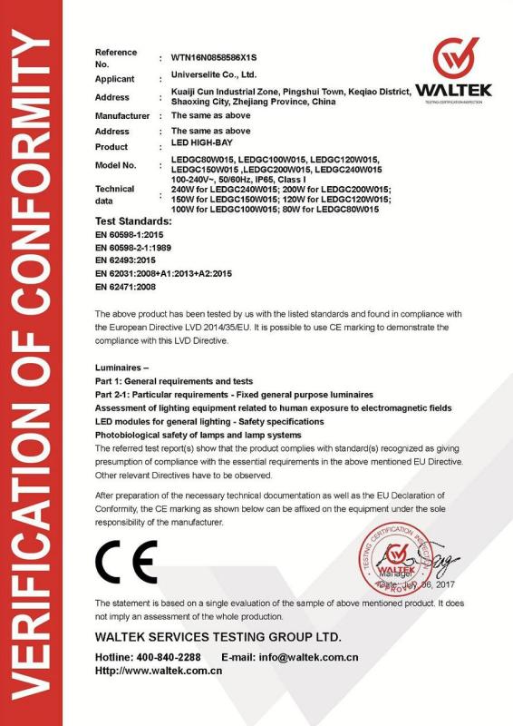 CE - Universelite Co., Ltd.