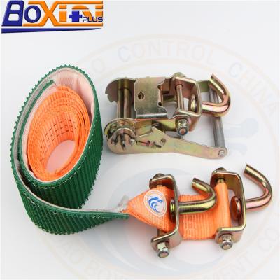 China Fixed Cargo Ratchet Pallet Tie Downs Tie Down With Swivel J-Hooks For Cargo Bike for sale