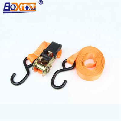 China Cargo Security Cargo Tie Down Tie Down With S Hooks Ratchet Strap for sale