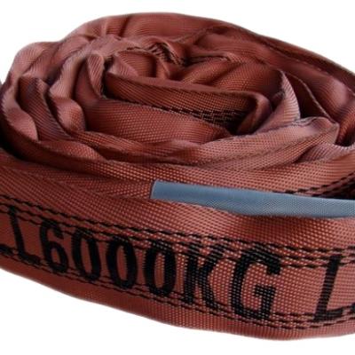 China Doing Cargo Lashing Strap 1t 2t 3t 4t 5t 6t 8t 10t 12t Cloth Throw A Polyester Lifting Flat Web Sling Sling Sling Belt for sale