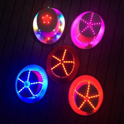 China Polyester LED Instant Lighting Magic Cap Hat With Led Luminous Wear Halloween Led Hat Light Unisex Hip Hop Jazz Dancer Cap Club Party Stage for sale