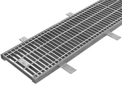 China Long Channel Drain Grate Cover Drainage Steel Grating With Hinged Inlet for sale