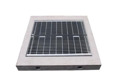 China Industrial Hinged Drainage Steel Grating Rustproof Easy Installation / Clean for sale