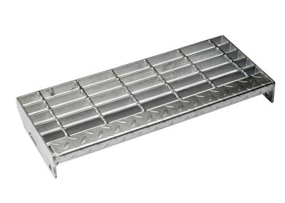 China Q235 SS304 Forge Welded Steel Grate Stair Treads Swage Locked Construction for sale