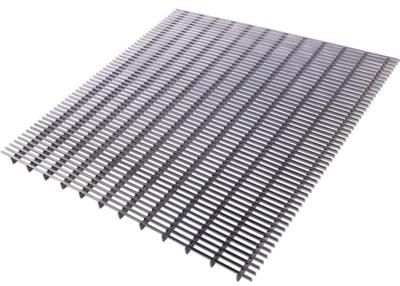 China Industrial Welded Stainless Bar Grating , Outdoor Square Square Metal Grate for sale