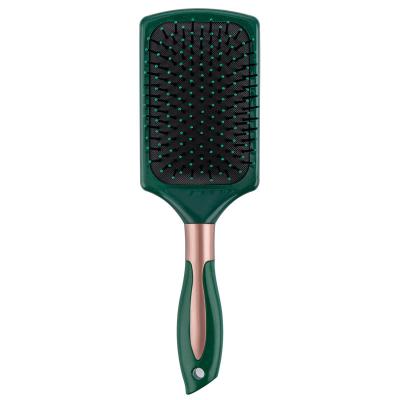 China Wholesale Negative Ion Barber Shop Beauty Comb Noble Appearance Woman Straight Hair New Massage Comb Fashionable Dark Green Airbag Comb for sale