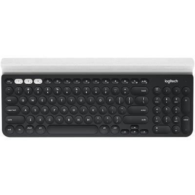 China Metal K780 2.4GHz Wireless Keyboard Quiet Keyboard Strip Stand Fits Desktop Laptops for sale