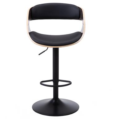 China Morden Anji Modern Luxury Adjustable High Quality PU/PVC/Fabric Bar Chair With Horn Dish Use Bar Counter for sale