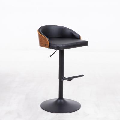 China Morden High PU and Metal Chair Swivel Bar Chair Modern Bar Stool for sale