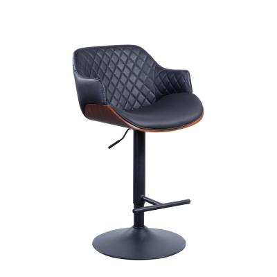 China New EUROPEAN Comfortable Adjustable Mesh Back Plywood Swivel Bar Chair for sale