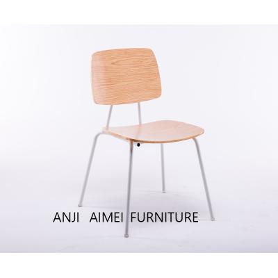 China Easy Modern Simple Restaurant Plywood Dining Chair for sale