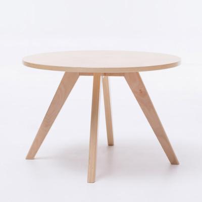 China PANEL Hot Sale Modern Round Wooden Tea Table Design for sale