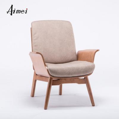 China Leisure Chair Solid Wood Legs And Plywood Fabric Accent Lounge Chair for sale