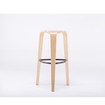 China Simple Unique Design Single Barstool Plywood Barstool Cafe, Restaurant, Counter High Stool for sale