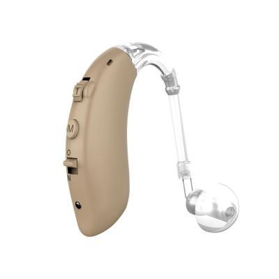 China Newest Rechargeable ABS Digital Hearing Aid Ear Hear Sound Enhancement BTE Amplifier For Hearing Impaired for sale