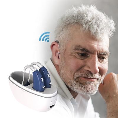 China Twp Ways Charge New Arrival BTE Rechargeable Hearing Aids GM-105 Ear Sound Amplify For Hearing Loss for sale