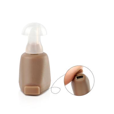 China OTC Rechargeable Micro Ear CIC Invisible Deafness Aids For Sound Amplifier Analog Deaf Cheap Hearing Aid GM-900C for sale